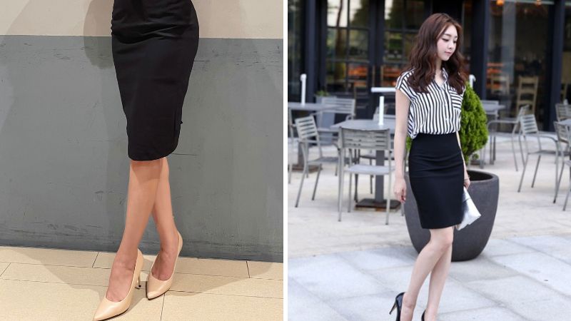 Cách Phối Giày Công Sở Với Váy Bút Chì Để Luôn Thanh Lịch